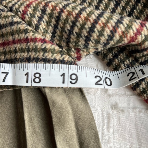 Mystree Wool Blend Button Down Jacket — Pleated Plaid & Faux Suede | NWT | Small - Picture 12 of 13